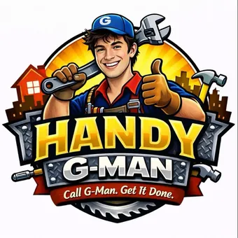 Handy G-Man — illustrated logo of G-Man holding a wrench, giving a thumbs up